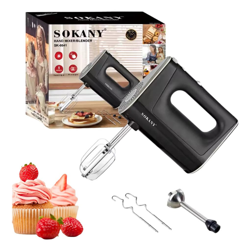 Batedeira Com Mixer De Mão Elétrica 4 Em 1 Misturador 800w-110V