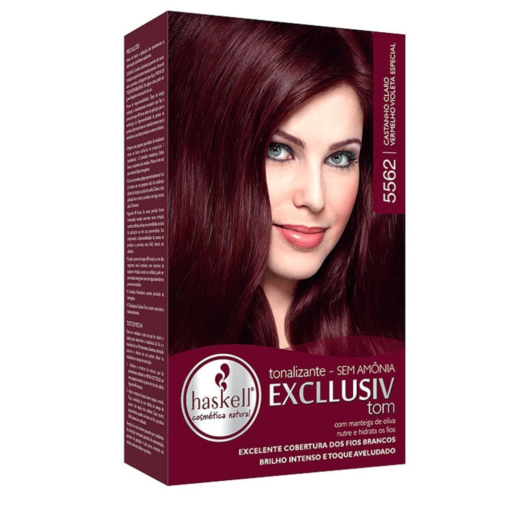 Tonalizante Haskell 5562 Castanho Claro Vermelho Viol Esp
