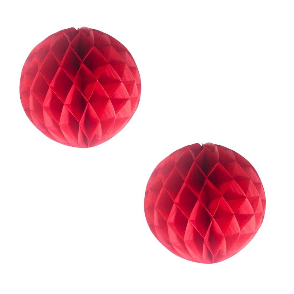 Kit 2 Balão Bols Colmeia Dobrável De Papel Seda Enfeite Decoração Festa Junina
