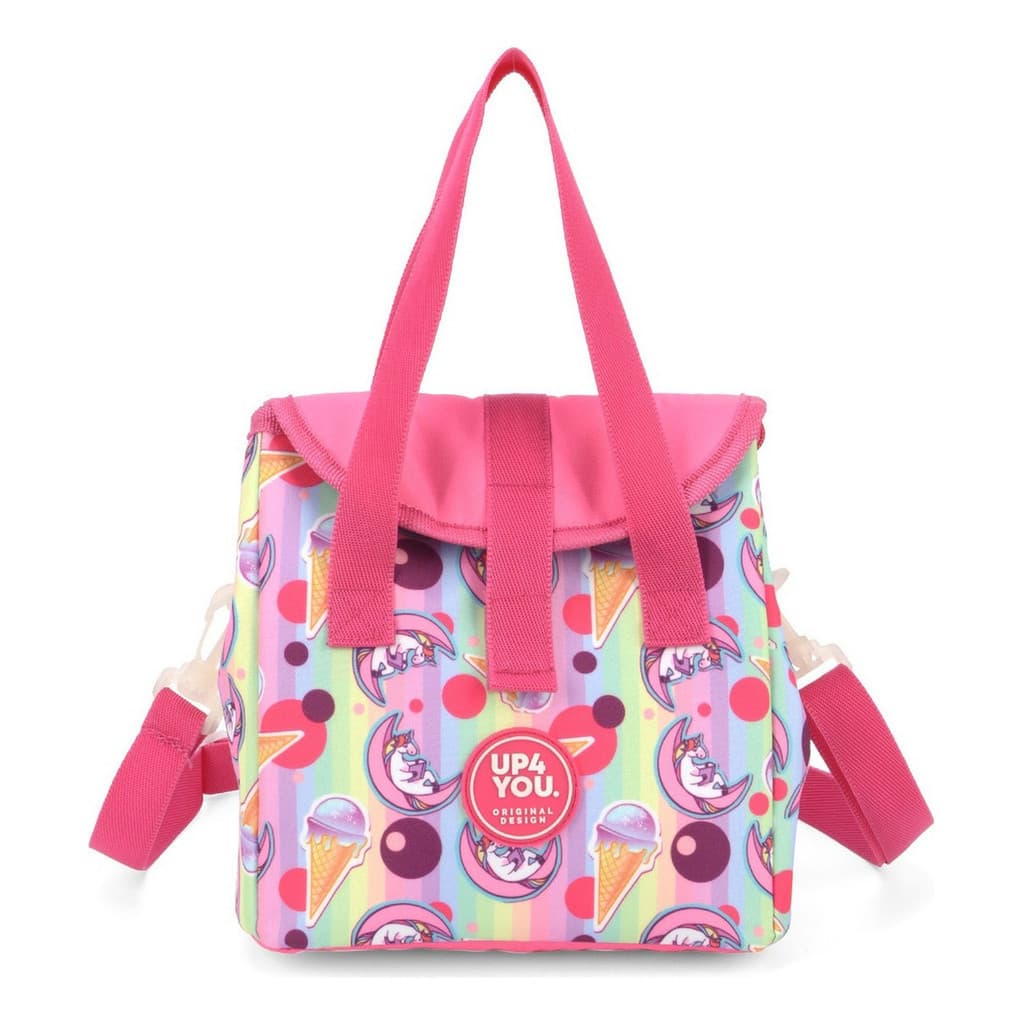 Lancheira Infantil Up4you Luxcel Unicornio Rosa Escolar