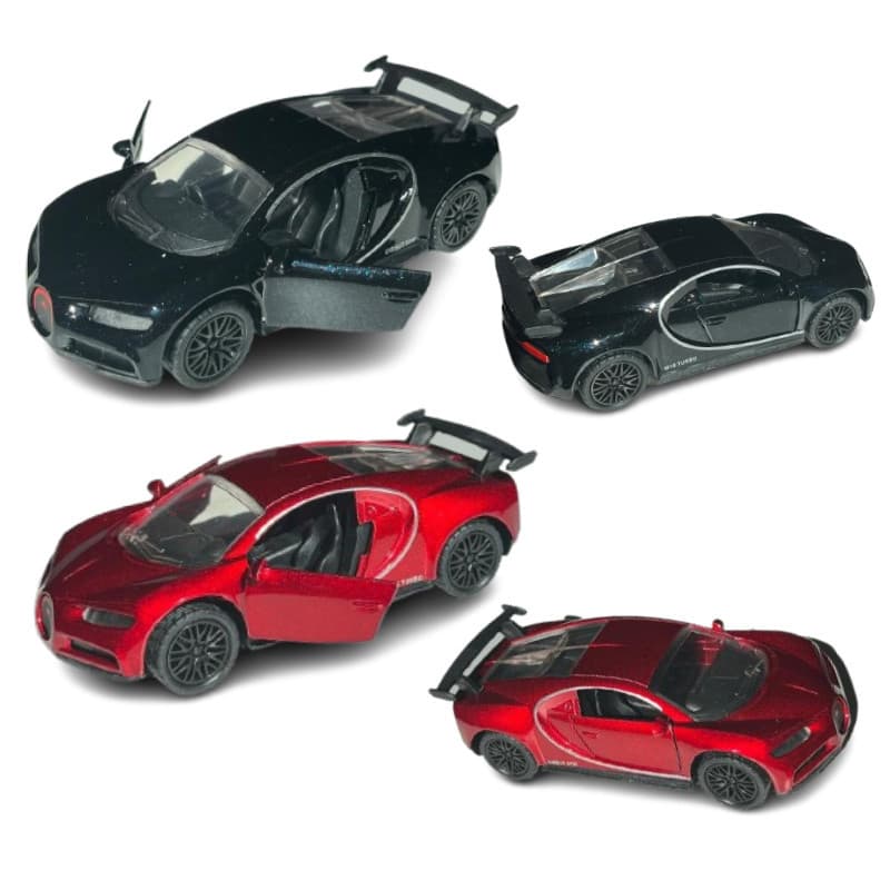 Carrinho Metal Bugatti Chiron Fricção