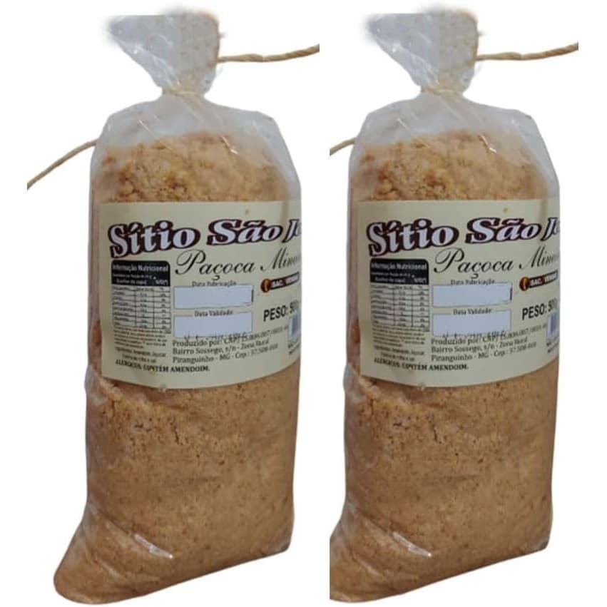 Kit com 2 Paçoca de Colher Mineira de Piranguinho - 500 g