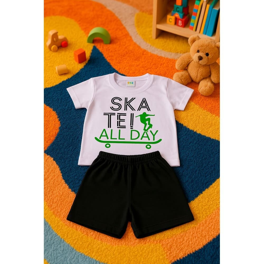 Conjunto Skate All Day  - Meia Malha e Moletinho