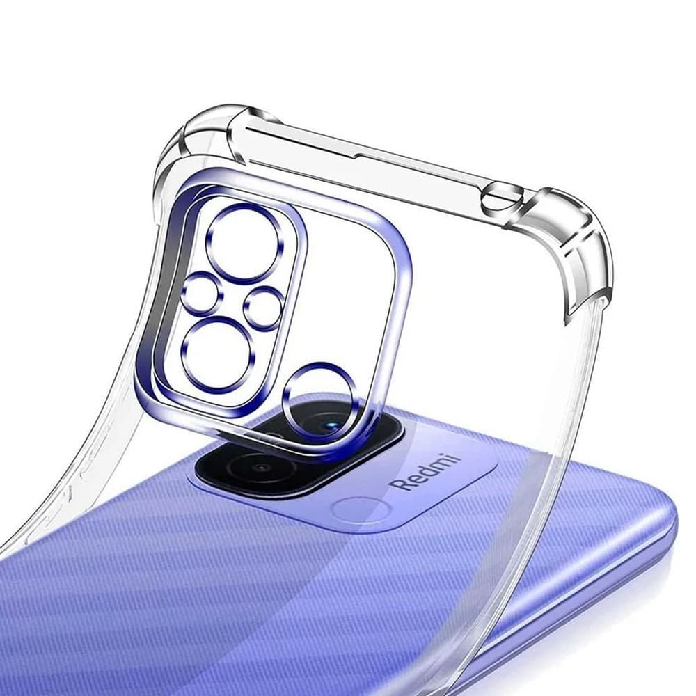 Capa Anti Impacto Redmi 12C Capinha Transparente Silicone Com Borda Celular Xiaomi Redmi 12 C
