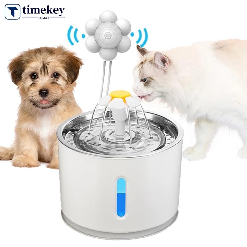 TIMEKEY Sensor De Movimento Inteligente Para Fonte De Água Automática Gatos Bebedor Cães Dispensador Elétrico Externo In