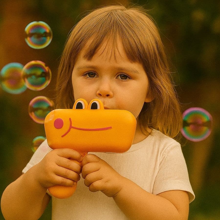 Brinquedo arminha de bolha de sabão infantil - máquina de bolha de sabão