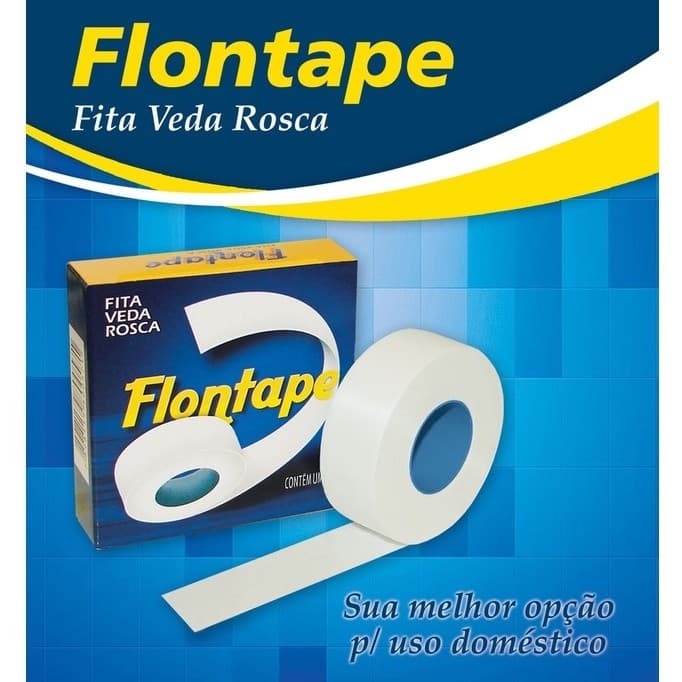 Fita Veda Rosca Teflon Para Torneiras E Hidráulica Em Geral Diversos Tamanhos - Flontape