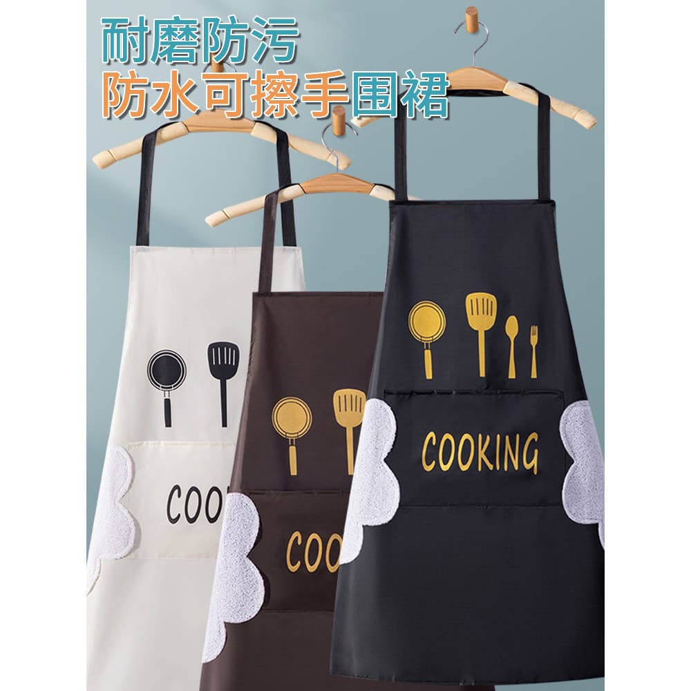 Avental de cozinha doméstico 2024 avental de cozinha à prova de óleo à prova d'água estilo casal cintura jantar roupas d
