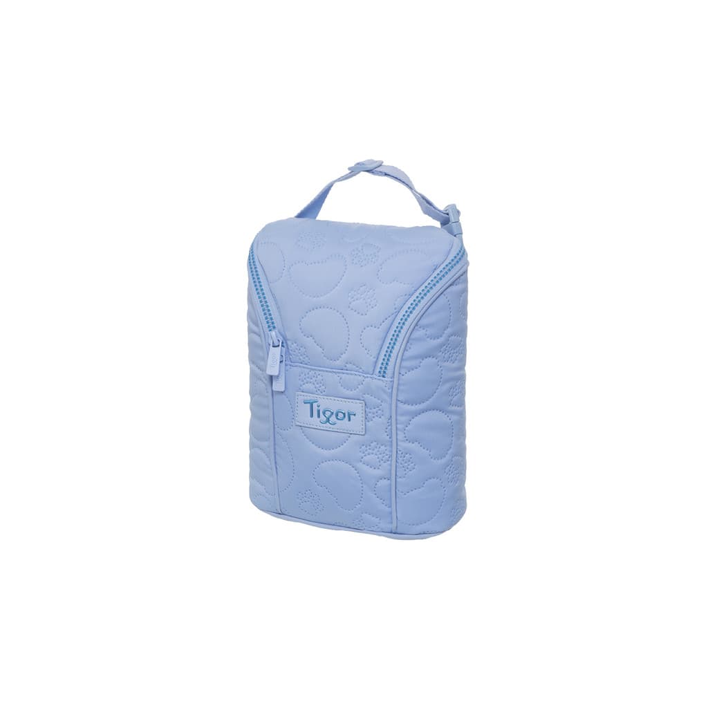 Porta Mamadeira Bebê Menino Térmica Premium Tigor Puff