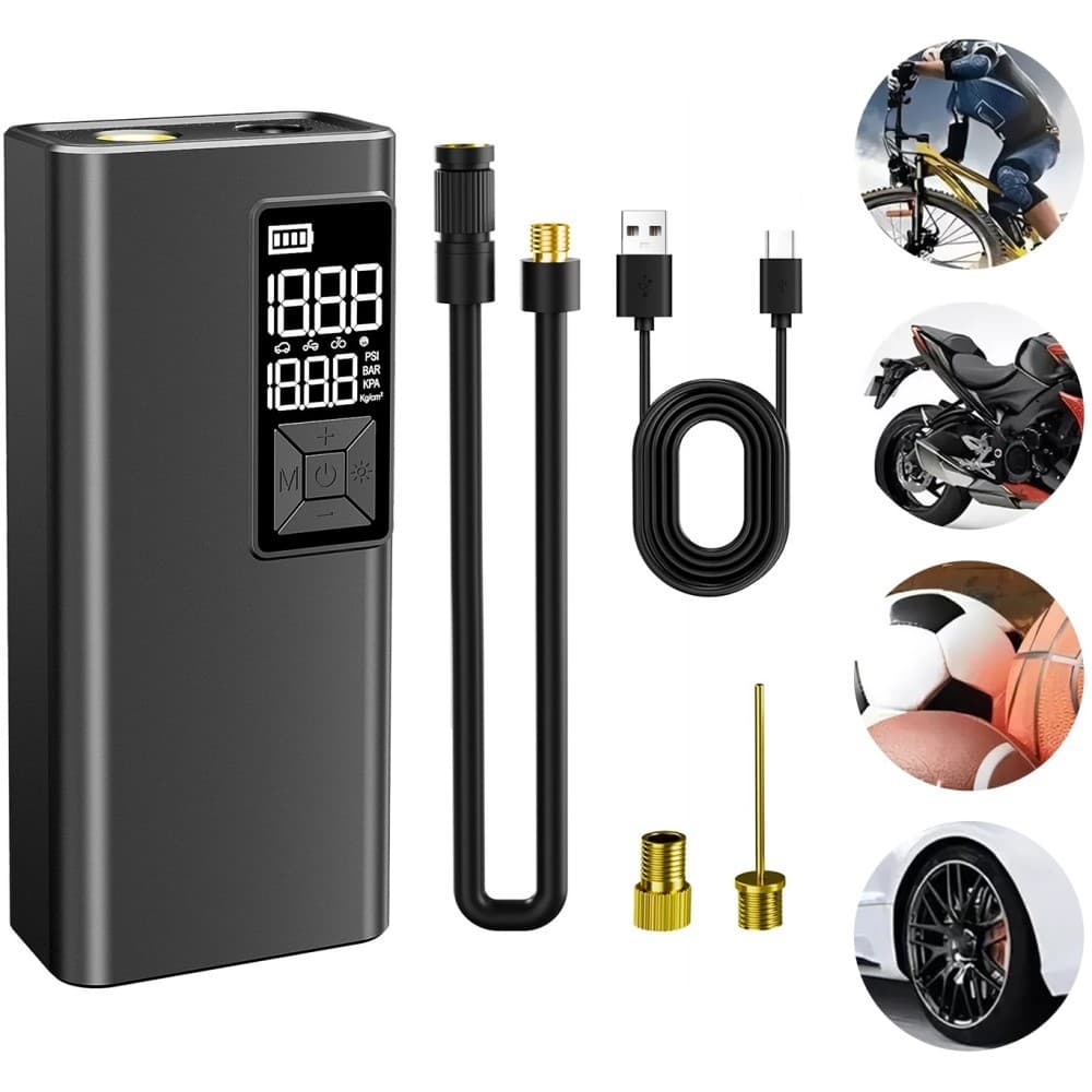 Calibrador Compressor E Bomba De Ar Portátil Com Lanterna Nomad Bivolt