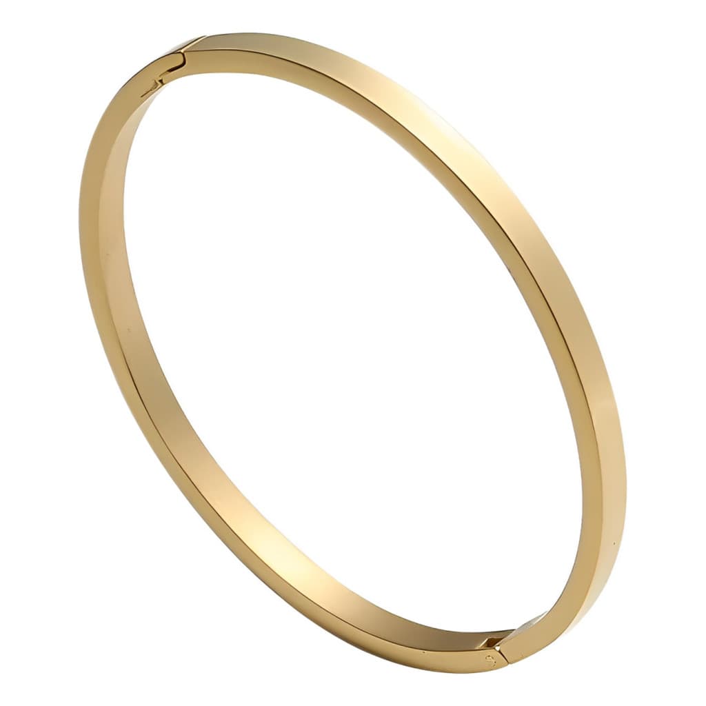 Pulseira Prata 925 Feminina Bracelete Ouro 18k e Prata 925