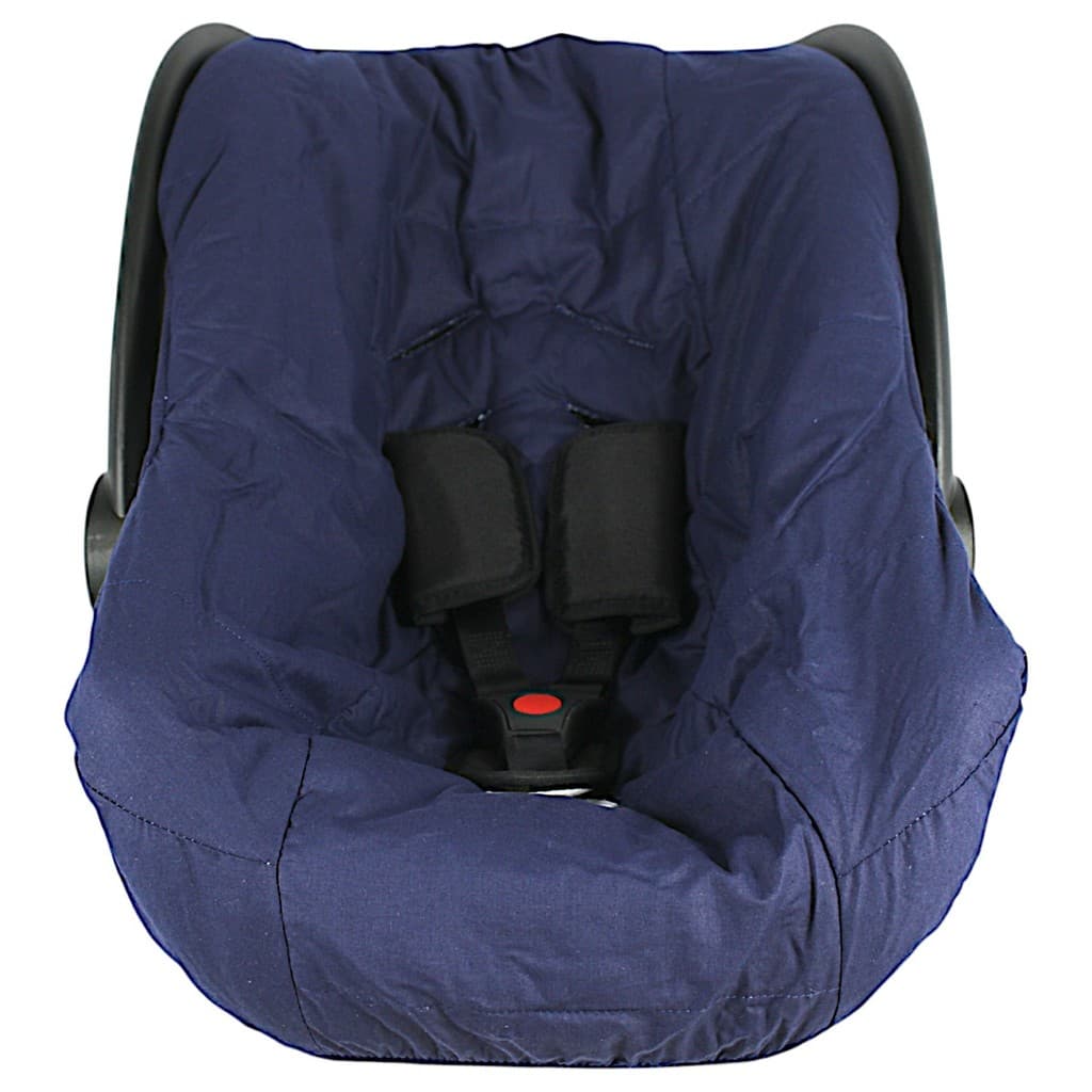 Capa Bebê Conforto Azul Marinho Universal Lavável Com Abertura De Cinto Baby Menino