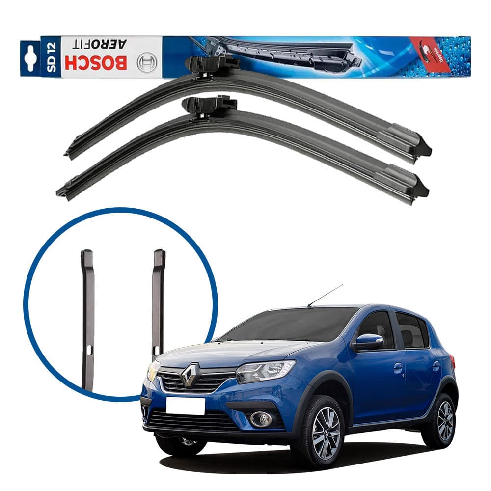Palheta Bosch Para-brisa Renault Sandero 2015 a 2023 Aerofit Original