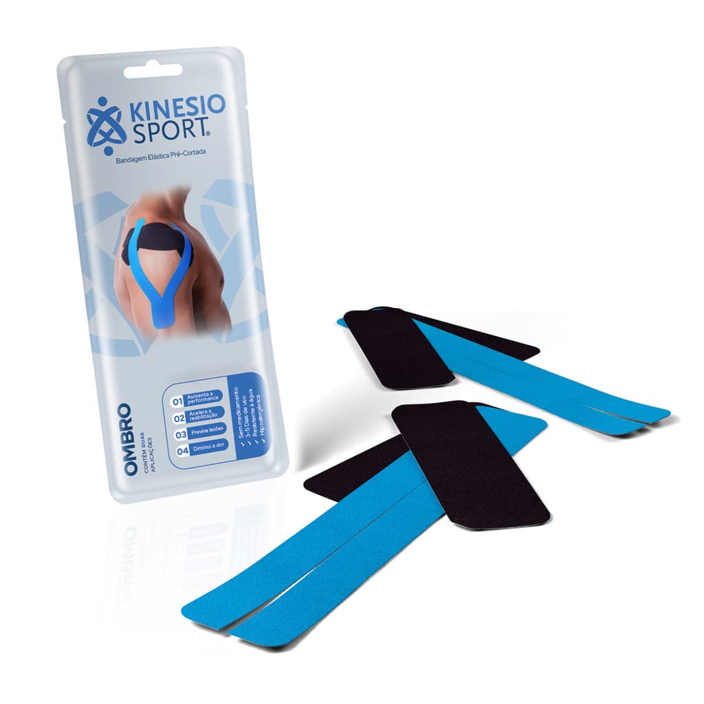 Bandagem Elástica Adesiva KinesioSport Pré-Cortada Ombro