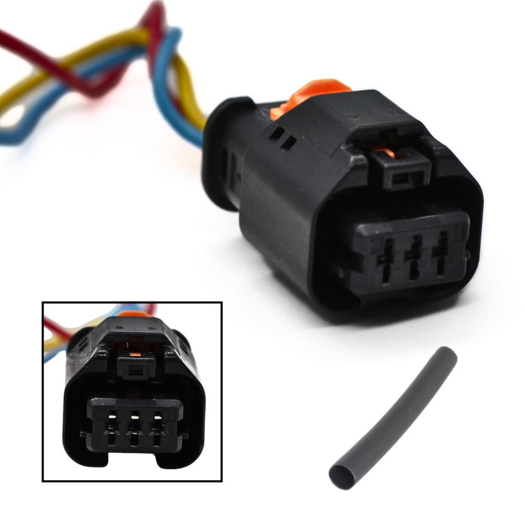Chicote Plug 3 Vias Sensor Posição Virabrequim Peugeot .../2014 Citroen .../2008