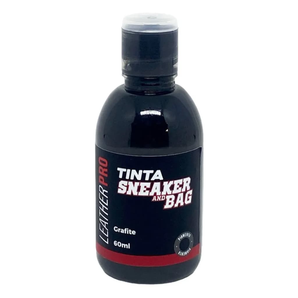 Tinta Grafite 60ml Pintar Couro E Sintético - Leather Pro