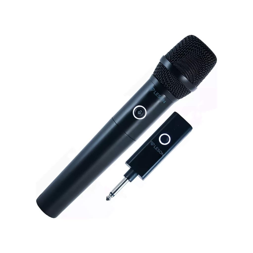 Microfone Sem Fio Dinâmico AR100 HT na cor Preta Leson 2AMAR100P Qualidade Áudio Profissional Som