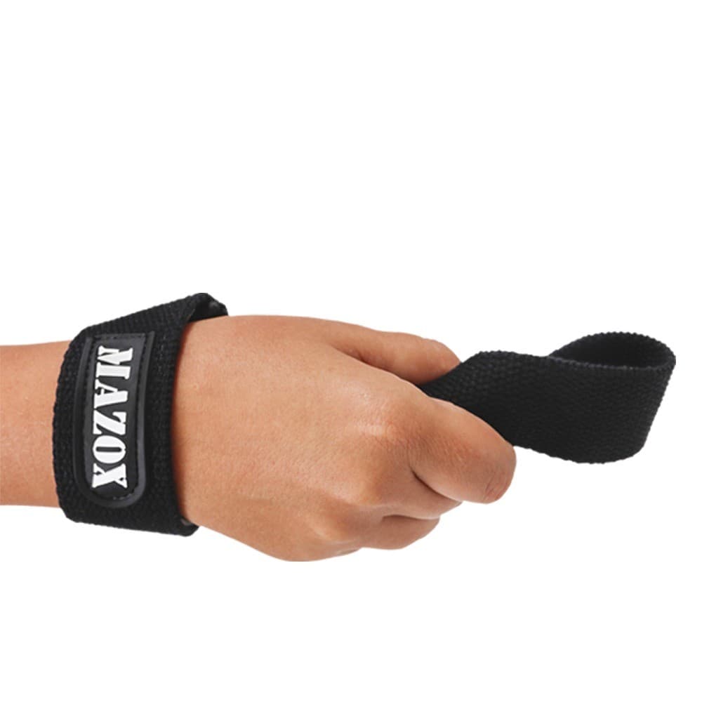Straps Luva Academia Musculação Treino Cross Fit Faixa Punho Ajustável Preto
