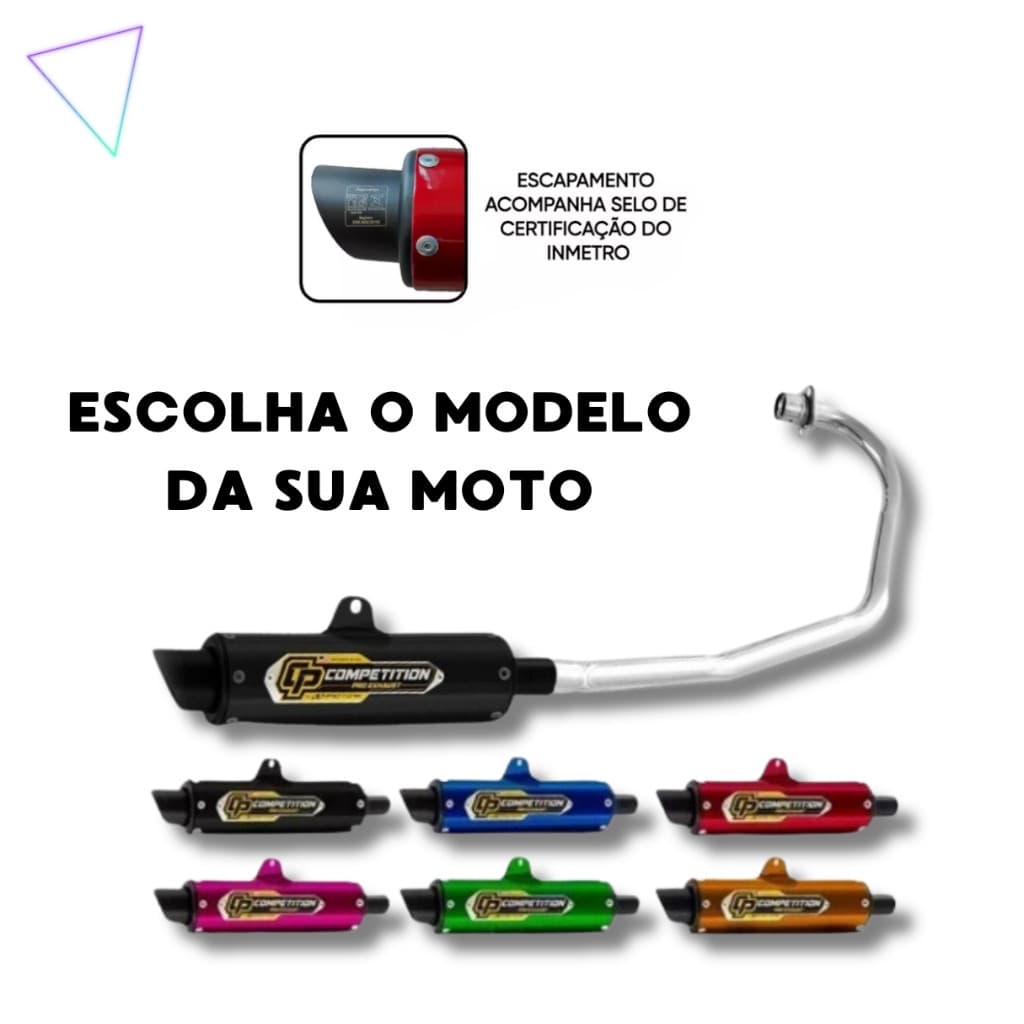 Escapamento Estralador Cromado Moto Honda Varios Modelos Pro Tork