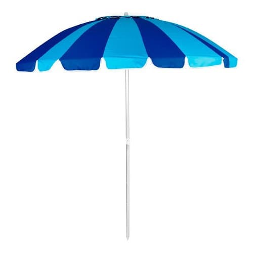 Guarda Sol Mor Sky Azul Alumínio Articulável Grande 2,20 Metros Praia Camping
