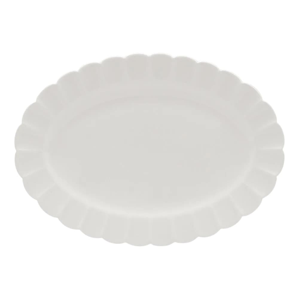 Travessa Oval Em Porcelana Flora 41,5x29,5cm Oxford Camélia