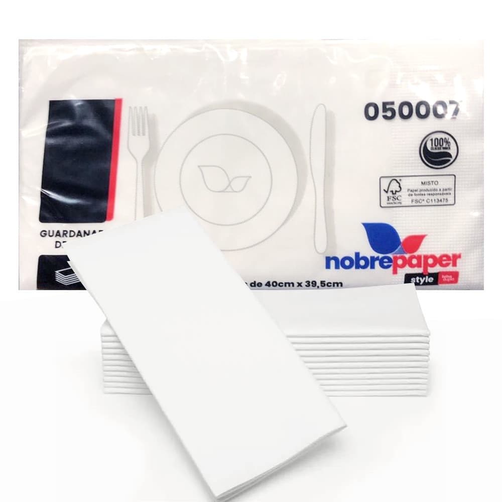 200 GUARDANAPO PAPEL LUXO FOLHA DUPLA ALTA QUALIDADE 40X39