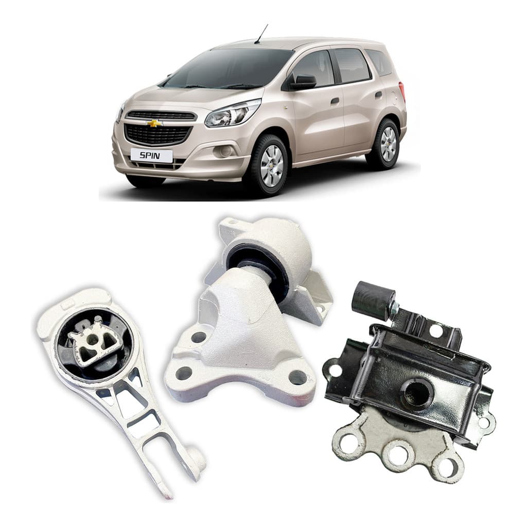 3 Calço Coxim Motor E Cambio Automático Spin 1.8 2013/...
