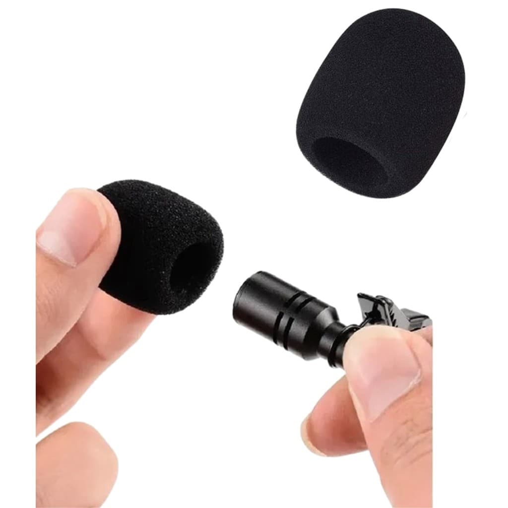 Espuma Pequena Para Microfone Headset Lapela WB - Pack 02 Peças