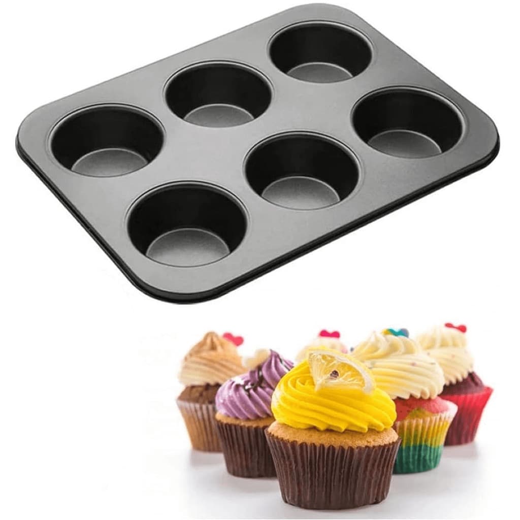 Forma Para Cupcakes Em Casa Tem 6 Compartimentos Cozinha