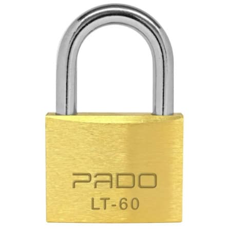Cadeado De Latão Pado Lt - 60mm 2 Chaves Cor: Dourado