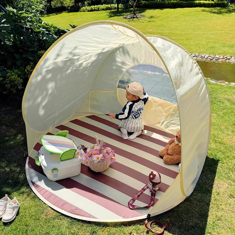 Tenda Infantil De Praia Toldos De Proteção UV Para Crianças Bebês Camping Ao Ar Livre, Casa de Brin