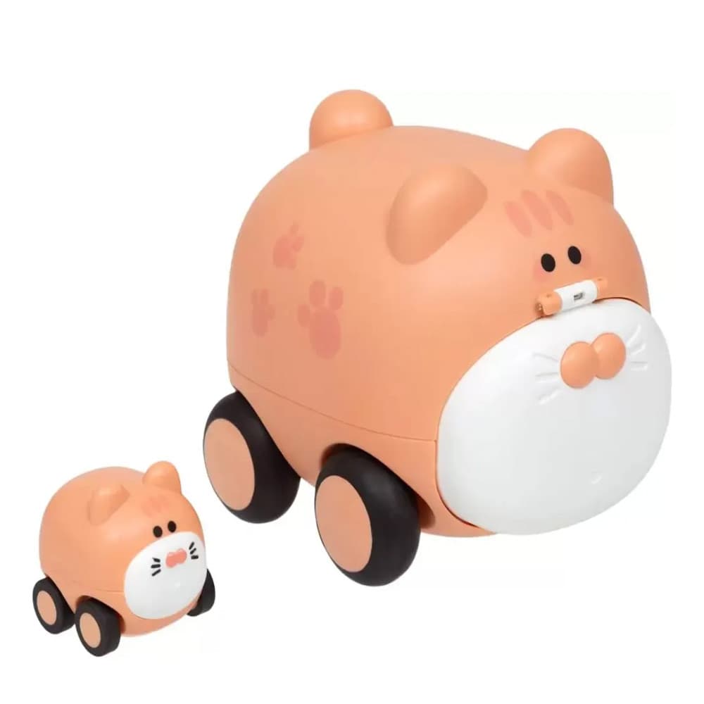 Carrinho Animal com Filhote Rosa +12m Buba