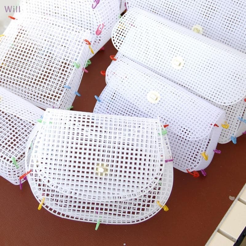 Kit De Malha Plástica De Tecelagem Auxiliar , Bolsa De Ombro , Pano De Plástico , Material Para Fazer DIY