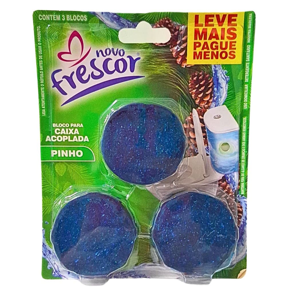 Kit 3 Tablete Para Caixa Acoplada 45G Pinho 1 Unidade Vaso Banheiro