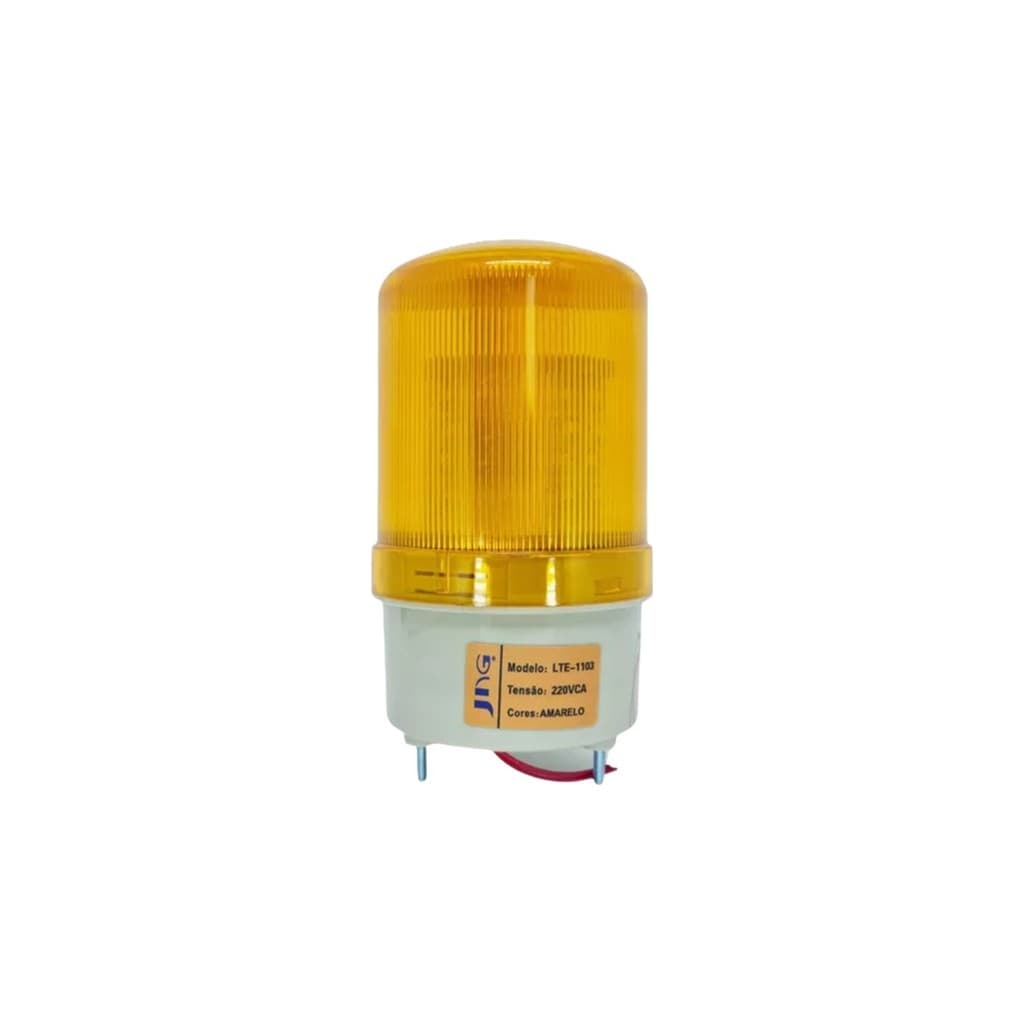 Sinalizador tipo Giroflex Vermelho/Amarelo 220V sem buzzer