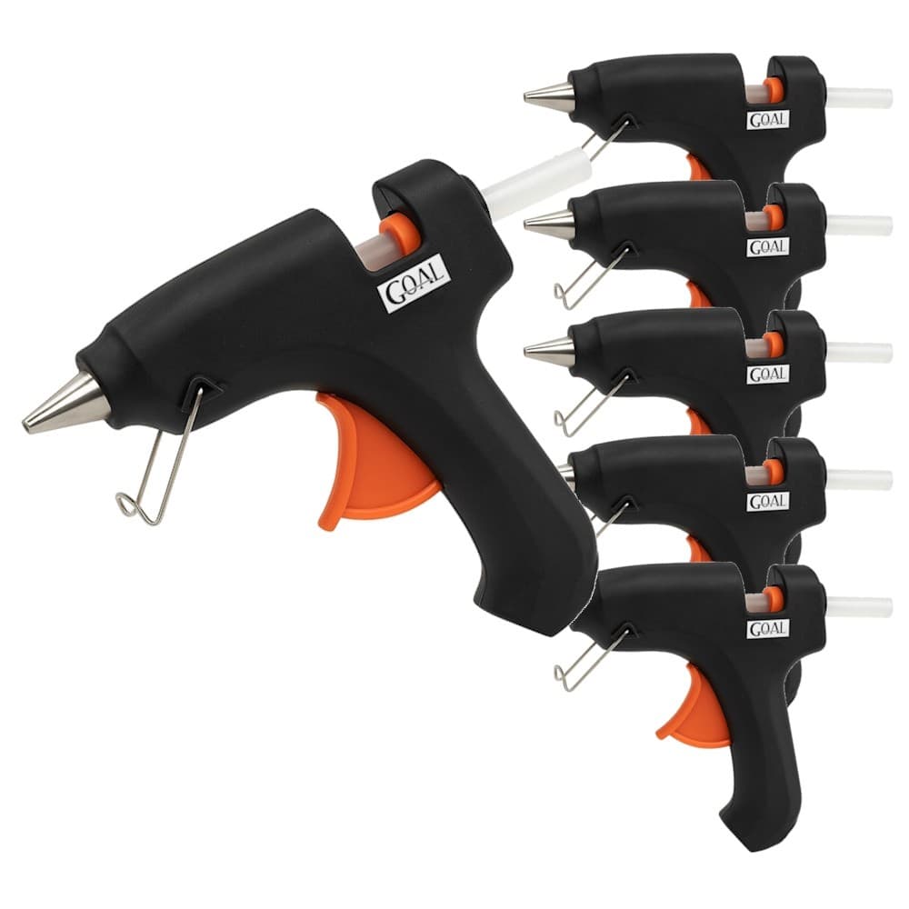 Kit 5 Pistolas Aplicadores De Cola Quente 20W Bivolt 110/220V Para Cola Fina 7mm