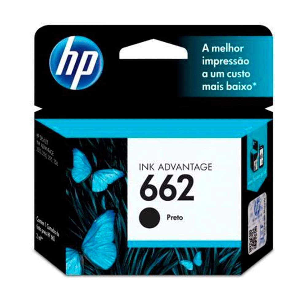 CARTUCHO ORIGINAL HP 662 PRETO