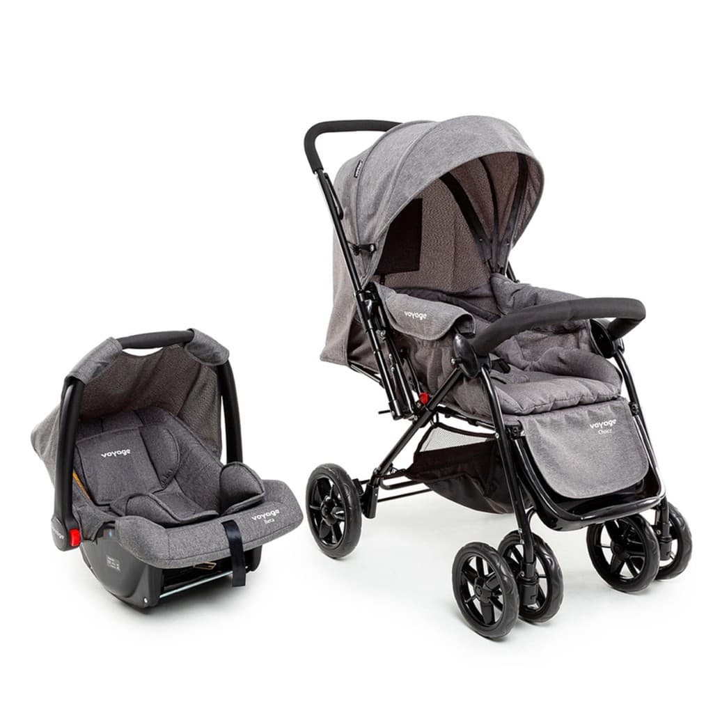 Carrinho com Bebê Conforto Voyage Choice Alça Reversível Travel System 0-15kg