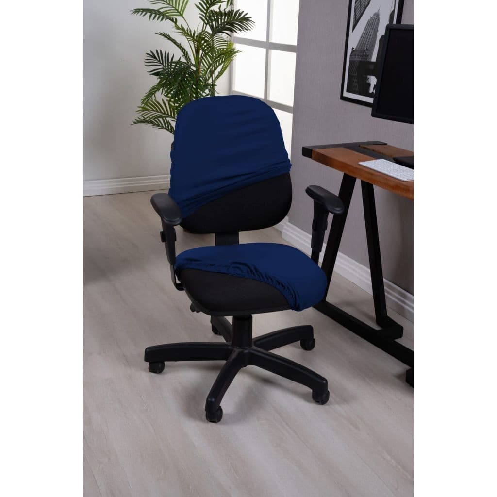 Kit 2 Capas De Cadeira Escritorio Giratoria Malha Gel Otimo Acabamento