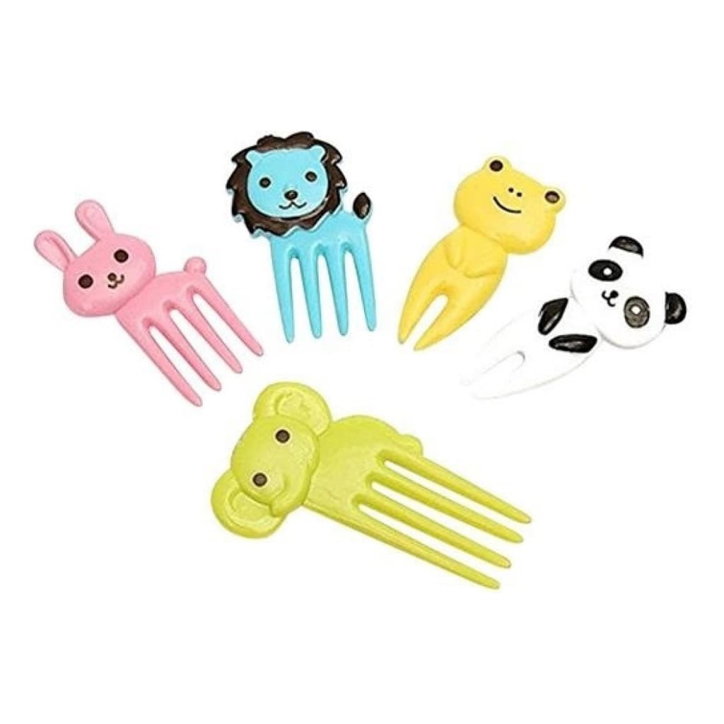 Jogo Garfinho Petiscos P/ Frutas Lancheira 10pçs Bpa Free