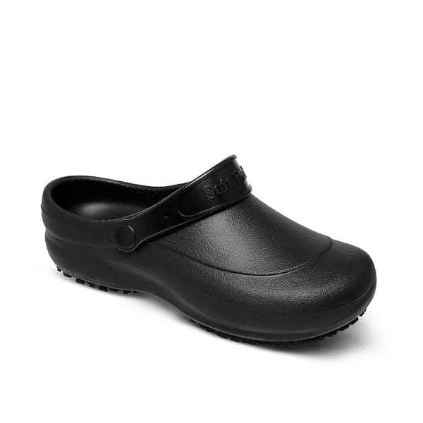 Sapato Aberto Enfermagem Cozinha Antiderrapante 35/36 Preto Soft Works