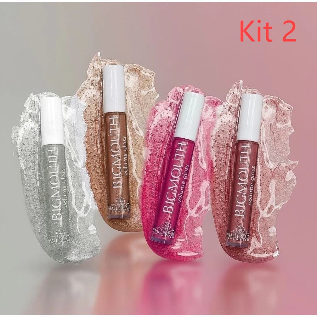 Kit Com 2 Unidades Gloss Labial Volume Big Mouth Phállebeauty