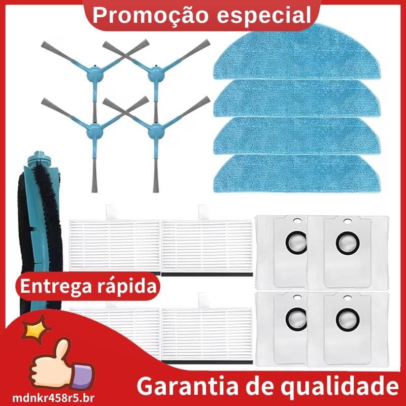 Para 7490 Immortal/8290 Kabum Smart 900 Aspirador De Pó Peças Sobressalentes Escova Mop Filtro Parte . mdnkr458r5br