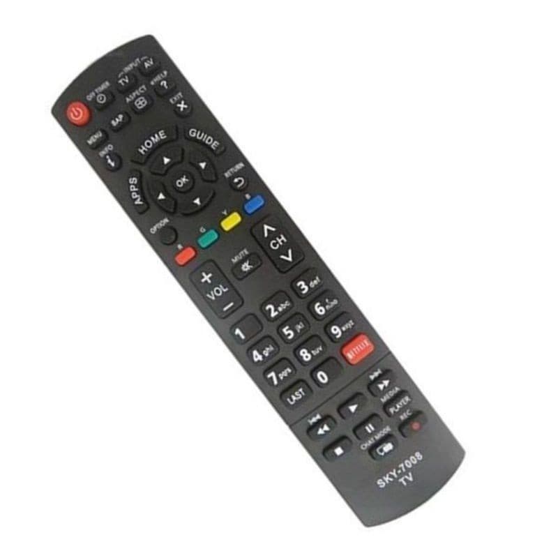 Controle tv Panason ic com Netflix le-7008 lelong 7008  infravermelho multifuncoes  le