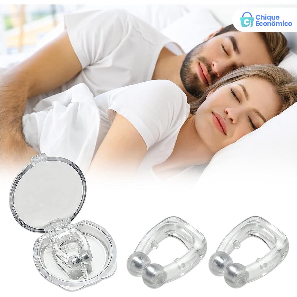Kit 1,2,3,4,5 Dilatador Nasal Anti Ronco Magnético - Alívio de Apneia Uso Diário