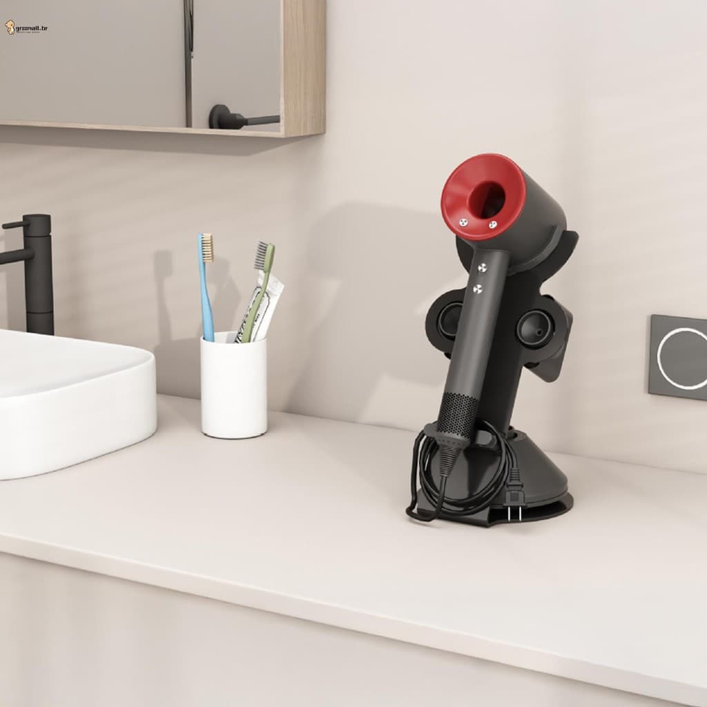 Suporte De Secador De Cabelo Para Dysons , Metal Com Plugue De Alimentação , Organizador De Ferramentas , Acessórios Org