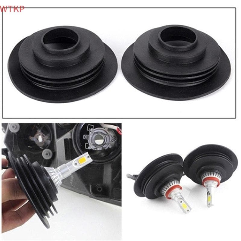 1X Capa De Poeira De Borracha Macia Para Farol De Carro Universal Vedação De Luz LED