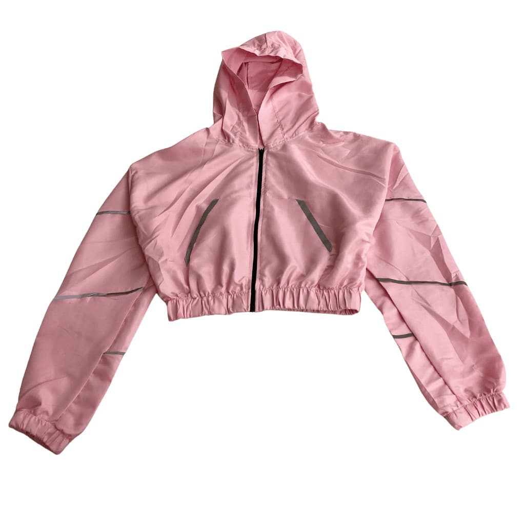 JAQUETA  CROPPED BOMBER COM CAPUZ STREET