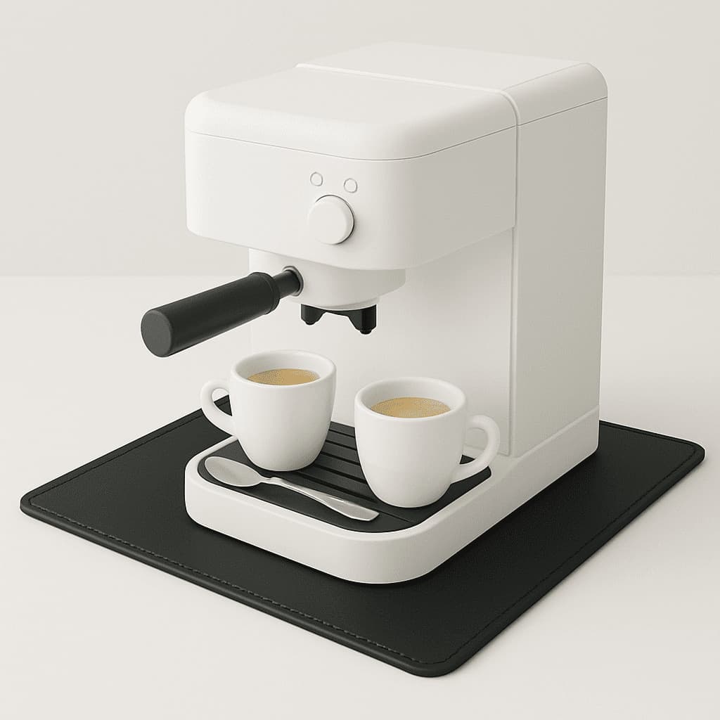 Tapete De Café Para Bancada Sintético E Cafeteira 40x30cm