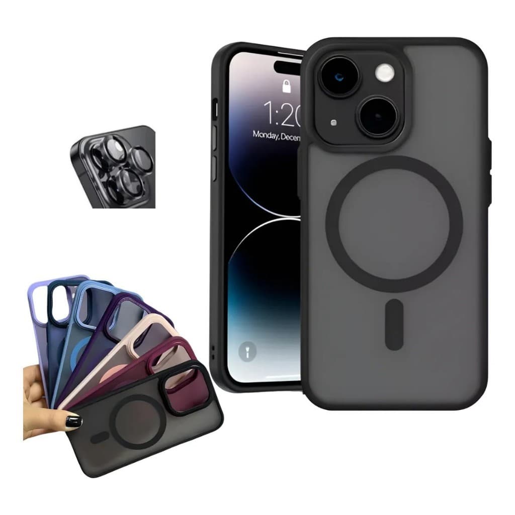 Capa Capinha colorida luxo com Magsafe Para iPhone 16 Pro Max 15 14 13 12 11